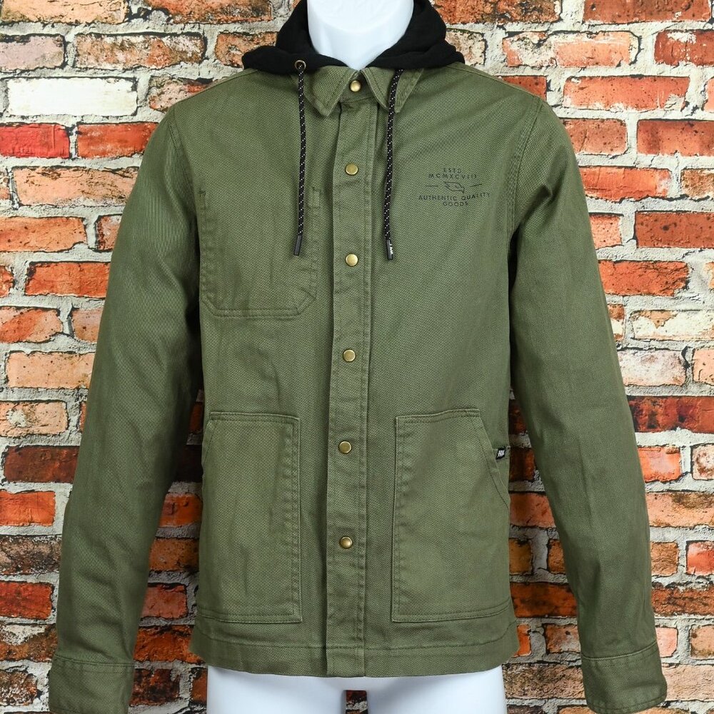 Green Denim TONY HAWK Snap Button Skate Jacket - S